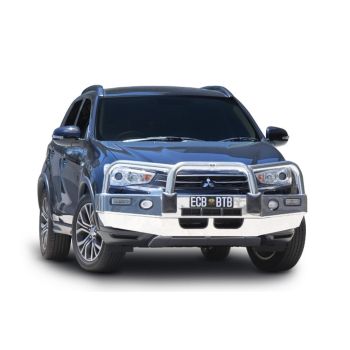ECB Black Ripple Bullbar with Bumper Lights fits Mitsubishi ASX 08/17-08/19 BM32SYB