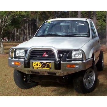 ECB Polished Bullbar fits Mitsubishi Triton MK 4WD 11/96-06/01 BM55SYP