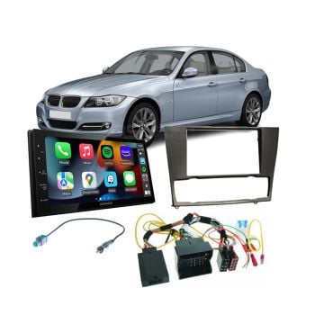 BMW 3 Series 2005-2012 E90 no Parking Sensors Apple CarPlay Android Auto Head Unit Upgrade Kit
