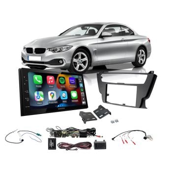 BMW 4 Series 2013-On F32 F33 F36 Amplified Apple CarPlay Android Auto Head Unit Upgrade Kit