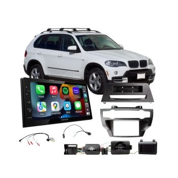 BMW X5 2006-2013 E70 non-Amplified Apple CarPlay Android Auto Head Unit Upgrade Kit