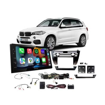 BMW X5 2013-2019 F15 9 Speaker non-Amplified Apple CarPlay Android Auto Head Unit Upgrade Kit