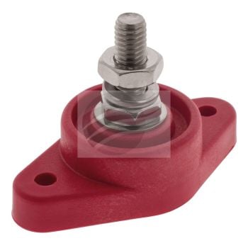 Jaylec BP3081R Power Distribution Post Red S/Steel 3/8" Single Point Lge