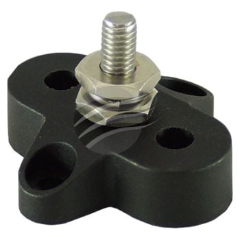 Jaylec BP3820B Single Power Post Small Base M6 Black 45.3x43x32.5mm