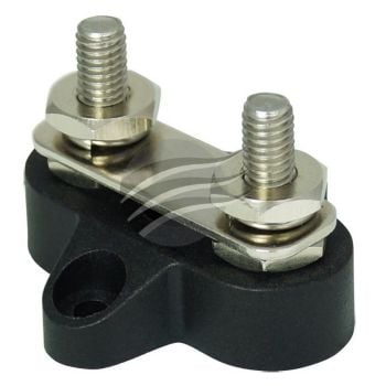 Jaylec BP3825B Small Base Dual Post Linked M6 Black 45.3 X 43 X 32.5mm