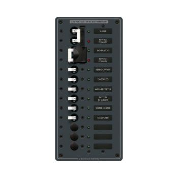 Enerdrive BS-8566B Panel 230VAC 2 x 16A + 9 Position 8A