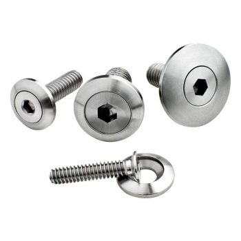 Billet Specialties BS66120 Stainless Steel Pro Bolt 3/8-16 x 1" Bolt with 7/8" O.D Washer BS66120