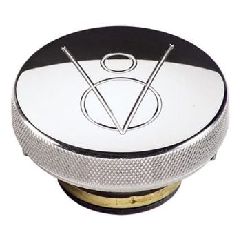 Billet Specialties BS75420 Radiator Cap Polished with V8 Logo 16lb BS75420