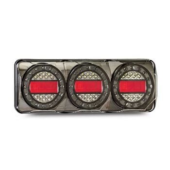 LED Autolamps Maxilamp 3 Stop/Tail/Indicator/Reverse 12-24v with 40cm Cable