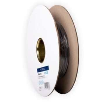 Carroll QF6BK-100 Expandable Braided Sleeving 6mm W 3.8mm ID 7.6mm ID Max