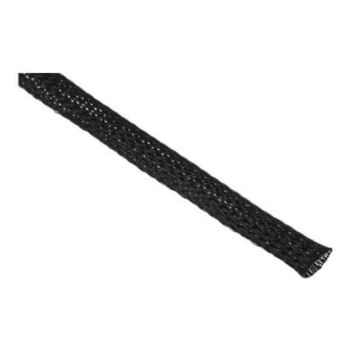 Carroll QF8BK-100 Expandable Braided Sleeving 8mm W 5.1mm ID 9.5mm ID Max