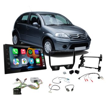 Citroen C3 2009-2016 Apple CarPlay Android Auto Head Unit Upgrade Kit
