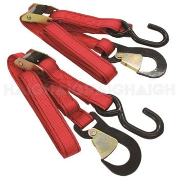 Motorcycle Tie Downs 2.0m x 25mm Cargo Mate