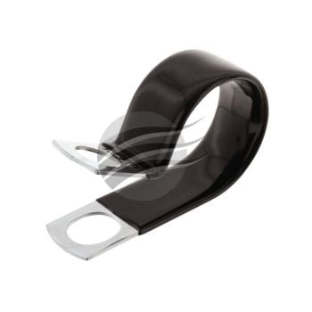 Jaylec CMPC27 27mm Coated Metal P-Clip 10mm Mounting Hole PVC 10 Pack