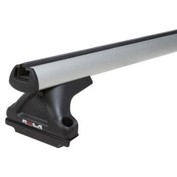Rola Single Thru Bar Black Roof Rack fits Mercedes-Benz SPrinter 3rd Gen 6/2018 on Factory Point Mount CRM28-1-B