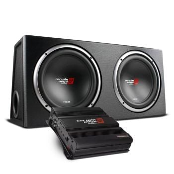 Cerwin Vega Dual Sub Box & Amp Bass Pack Bundle