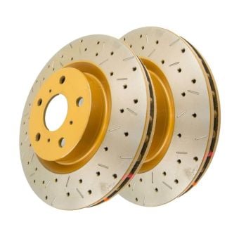 DBA DBA4425XS Pair 4000 Series Cross-Drilled & Slotted Brake Disc Rotor