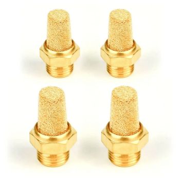 SAAS Diff Breather Filter Brass Tall Screw In 1/8 BSP 4pk DBC22
