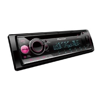 Pioneer DEH-S2250UI Single DIN Head Unit w/ Smartphone Support, USB, RCA Pre-outs (2) & Aux-In.