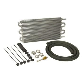 Derale Derale Dyno-Cool 6000 Series Transmission Cooler Kit 11/32" Barb Inlets. 15-1/4" L x 7-1/2" H x 3/4" W DP12903