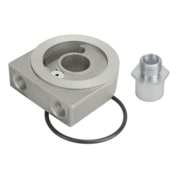 Derale Derale Low Profile Sandwich Adapter Kit with Pressure Relief 3/4"-16 Thread Size 3/8" NPT Ports DP25770