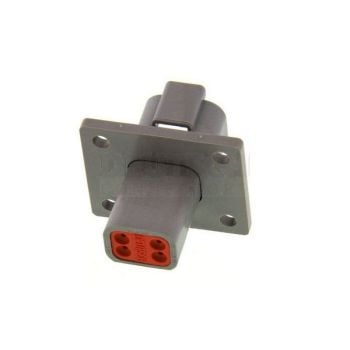 Deutsch DT Receptacle 4-Pin Bulkhead DT04-4P-L012