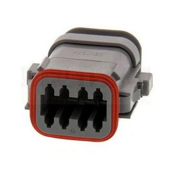 Deutsch DT Plug 8-Socket Grey Heat Shrink Adapter DT06-08SA-E008