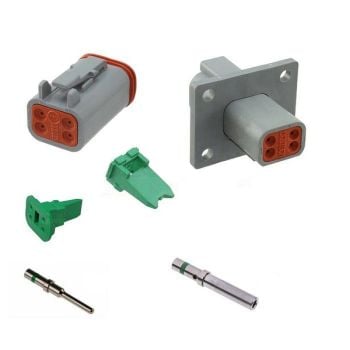 Deutsch DT Connector Kit 4-Pin Bulkhead DT4-1-L012