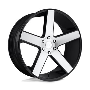 DUB S217 BALLER 24x10 6x135 +30 Offset Black Wheel