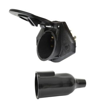 E-Max 16-720S 7P Heavy Duty Socket J560 Large Round Plastic