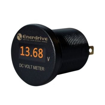 Enerdrive EA-OLED-VOLT Round OLED DC Voltmeter 8-60V DC IP66