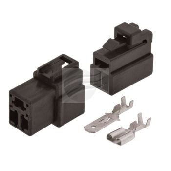 Jaylec ECH3250B QC Connector Housing Kit 3 Pole Black Male and Female