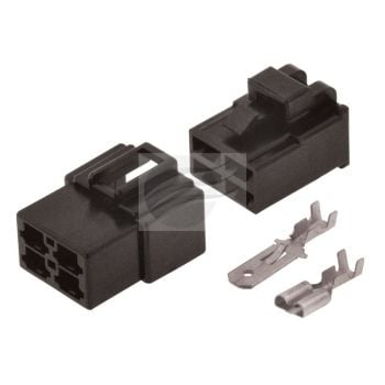 Jaylec ECH4250B QC Connector Housing Kit 4 Pole Black Male and Female