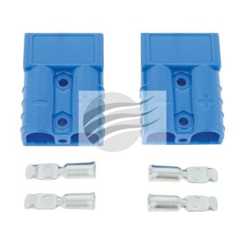 Jaylec ECH9053 50A Connector Blue with Terminals 2-Pack