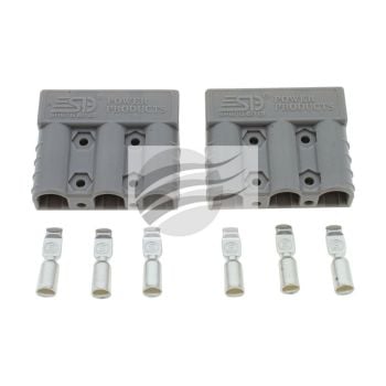 Jaylec ECH9060 50A 3-Way Connector Grey with Terminals 2-Pack