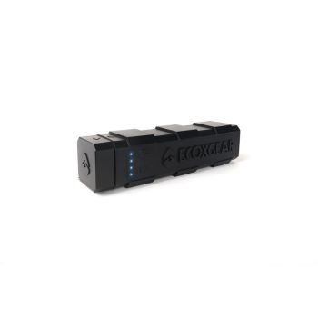 EcoXGear EcoXCharge+ Black Waterproof 3200mAh Powerbank with Light GDI-EXCH3211AU