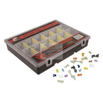 Jaylec EDC0001 Door Lock Clips Kit Includes Grab Case 180 Pack