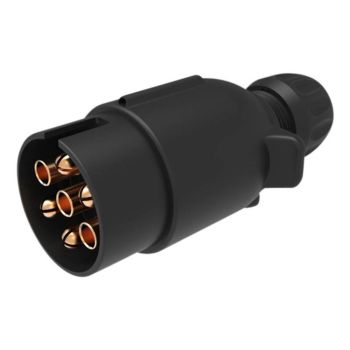 Erich Jaeger TRC1002 Trailer Plug 7P Large Round Plastic Standard Trailer Plug
