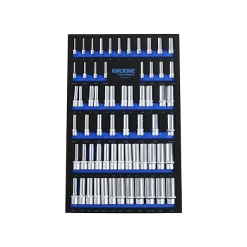 Kincrome TOOL ARMOUR 64pc LOK-ON Deep Sockets EVA Tray EVA805T