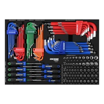 Kincrome CONTOUR Hex and TORX Fastening EVA Tray 124pc EVA923T