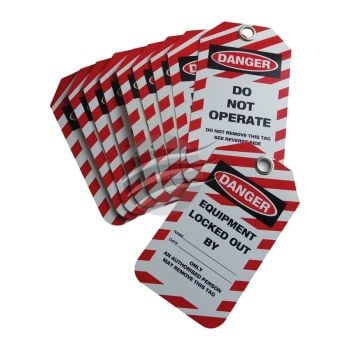 Jaylec EVDLT1 Reusable Do Not Operate Danger Tags 10 Pack
