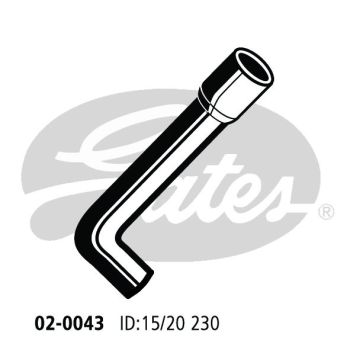 Gates 02-0043 Radiator Hose