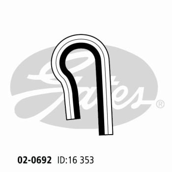 Gates 02-0692 Radiator Hose