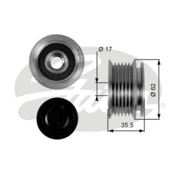 Gates OAP7044 Alternator Freewheel Clutch