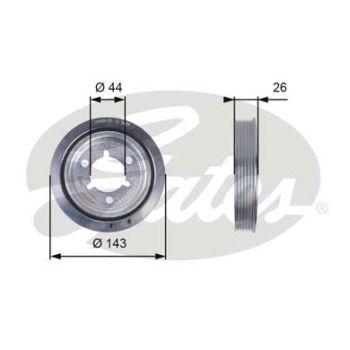 Gates TVD1055 Harmonic Balancer