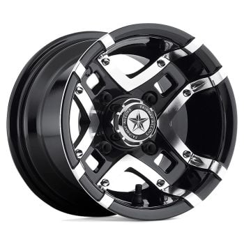 Fairway Alloys FA123 PRESTIGE 10x7 4x101.6 -25 Offset Black Wheel