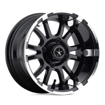 Fairway Alloys FA132 SIXER 12x6 4x101.6 -20 Offset Black Wheel