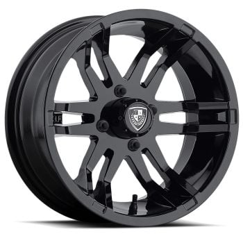 Fairway Alloys FA140 FLEX 14x6.5 4x101.6 -20 Offset Black Wheel