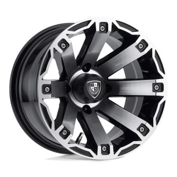 Fairway Alloys FA143 RAGE 12x7 4x101.6 -47 Offset Black Wheel