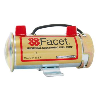 Facet E62-0006 Fuel Pump 24V Cylindrical Solid State 4-5.5 Psi 1/8 Fittings